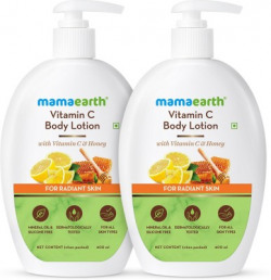 Mamaearth Vitamin C Body Lotion - Pack of 2 (400 ml * 2)(800 ml)