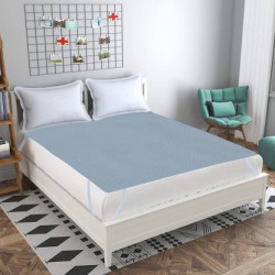 Homestore-YEP Fitted King Size Waterproof Mattress Cover(Grey)