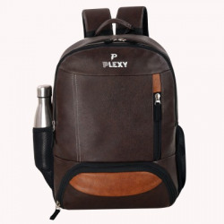 Plexy 30L Laptop Faux Leather Weedy Bagpack