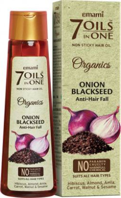 EMAMI 7 Oils in One Organics - Onion Black Seed Hair Oil(200 ml)
