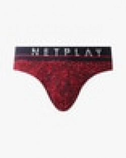 Printed Brief with Brand Print Waist