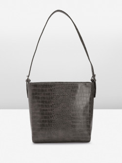 Lino Perros Croc Structured Shoulder Bag