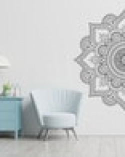 Monochrome Mandala Wall Sticker 43  x 21