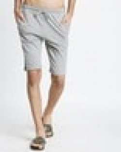 Cotton Bermudas with Striped Panel
