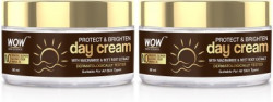 WOW SKIN SCIENCE Protect&Brighten Day Cream |Brightens Complexion |Prevents Skin Damage|Pack of 2(100 ml)