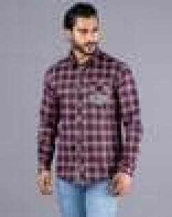 Men Checked Slim Fit Shirt