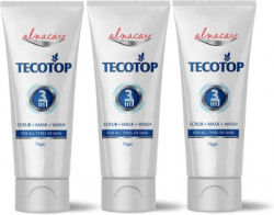 Alna Care Tecotop 3in1 Facewash|Scrub+ Mask+ Wash||Mini Facial Kit||75