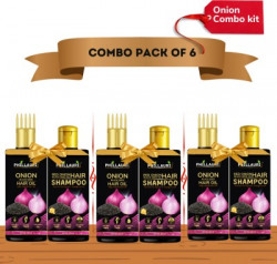 PHILLAURI RED ONION BLACK SEED OIL ULTIMATE HAIR CARE KIT COMBO(6 ITEM