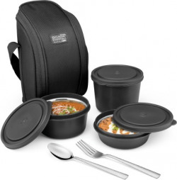 CLASSIC ESSENTIALS STEEL SUPREME ALL IN ONE LUNCH BOX SET OF 3 MICROWA