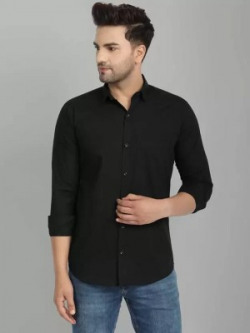 CHEAPSHIRTS Men Solid Casual Black Shirt