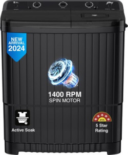 Godrej 7 kg Tri- Roto Pulsator, Spin Shower, Drying at 1400 RPM Speed,