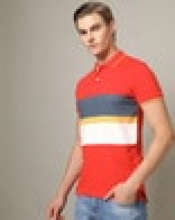 REGULAR FIT COLOURBLOCK POLO T-SHIRT