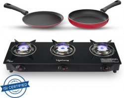 LIFELONG LLCMBGS03 COMBO - COOKTOP + FLAT TAWA + FRY PAN (3 BURNERS)