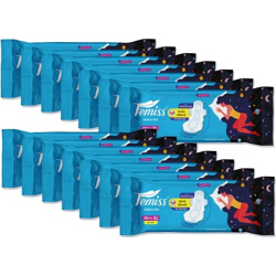 Femiss Extra Absorb Overnight Sanitary Pad For Women|Size-XL-84 Pads|P