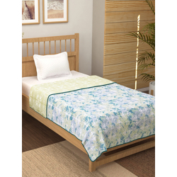 STORY@HOME CREAM-COLOURED PRINTED AC ROOM 150 GSM REVERSIBLE COTTON SI