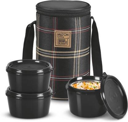 MILTON Lofty Tiffin (3 Containers, 1 X 320 ml, 2 X 450 ml each) With J