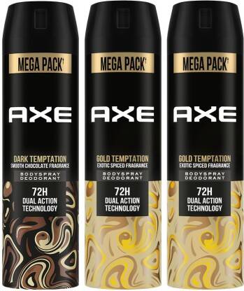 AXE Gold and Dark Temptation Deodorant Spray - For Men(645 ml, Pack