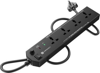 Portronics Power Plate 10 Multi Plug 1500W 4 Socket Extension Boards(