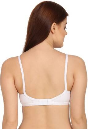 WOMEN FULL COVERAGE NON PADDED BRA(WHITE)