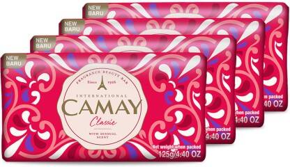 Camay Classic Carnations & Roses Beauty Soap with Indulging French Fra