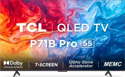 TCL P71B Pro 139 cm (55 inch) QLED Ultra HD (4K) Smart Google TV Hands