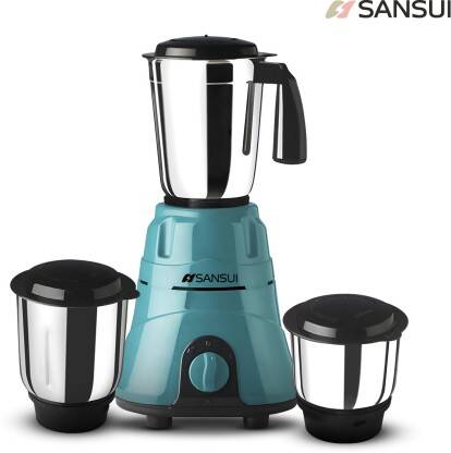 SANSUI PLUS 500 W JUICER MIXER GRINDER(ALLURE PLUS | 3 JARS | BLACK, B