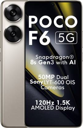 POCO F6 5G (Titanium, 256 GB)(8 GB RAM)