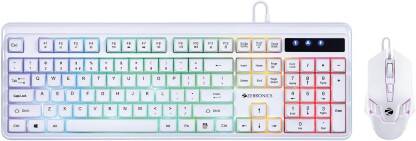 ZEBRONICS ZEB-KKB 3 - Combat Wired USB Desktop Keyboard(White)