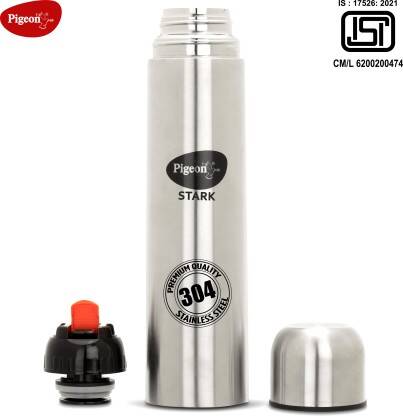 PIGEON STARK THERMINOX 1000 ML FLASK(PACK OF 1, SILVER, STEEL)