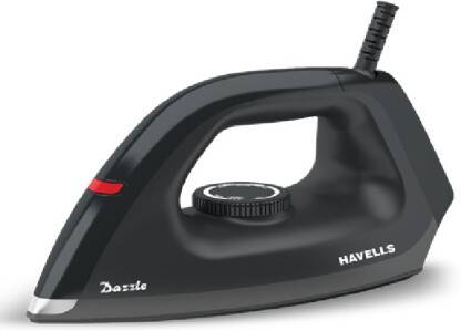HAVELLS BY HAVELLS DAZZLE 1100 W DRY IRON(BLACK)