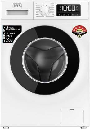 BLACK+DECKER 6 kg Fully Automatic Front Load Washing Machine with In-b