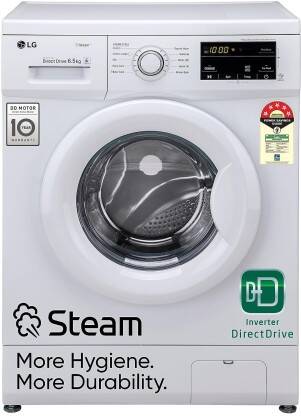 LG 6.5 kg 5 Star with Steam, Inverter Direct Drive, 6 Motion Direct Dr
