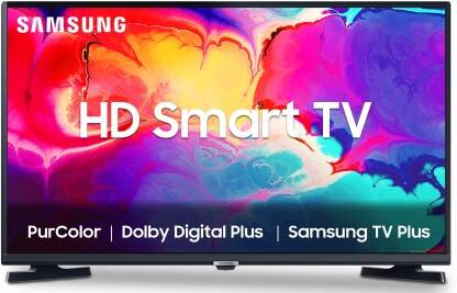 SAMSUNG 80 cm (32 Inch) HD Ready LED Smart Tizen TV with Bezel-Free De