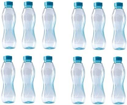 MILTON Oscar 1000 ml Bottle(Pack of 12, Blue, PET)