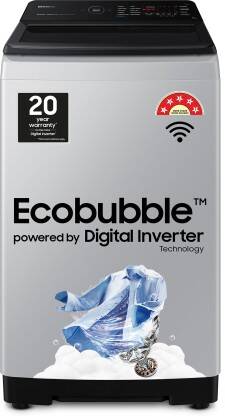 SAMSUNG 7 kg 5 star, Ecobubble, Wi-Fi, Digital Inverter,Hygiene Steam