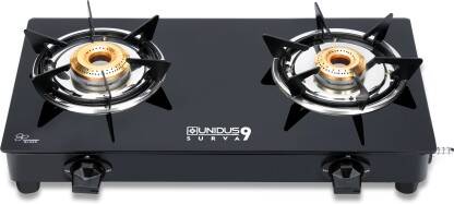 UNIDUS SV9 Glass Manual Gas Stove(2 Burners)