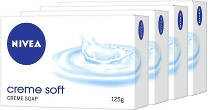 NIVEA CREME & SOFT SOAP(4 X 125 G)