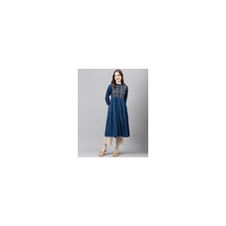 EMBROIDERED FLARED KURTA