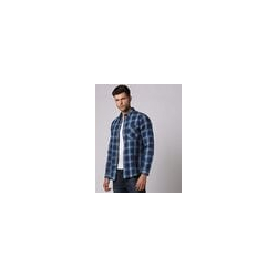 Men Slim Fit Checked Shirt with Patch Pocket