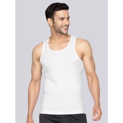 XYXX Men White Solid Cotton Innerwear Vests