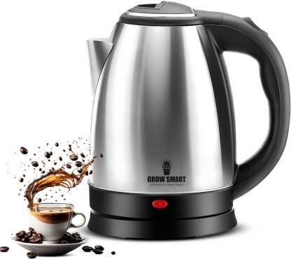 Growsmart HydroEdge 1500W Stainless Steel Body Electric Kettle(2 L, Si