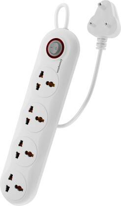 Crompton Powerbox Alpha WX 4 Socket Extension Boards(Grey, White, 2 m)