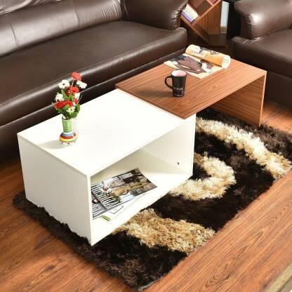 Home Full Engineered Wood Coffee Table(Finish Color - Multi Color, Kno