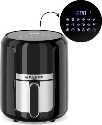 FABER 4L Air Fryer| Non-Stick Container|LED Display|1350W| Fry,Bake,Ro