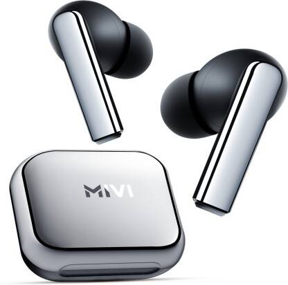 Mivi DuoPods i3 TWS,13mm Bass,45+H Playtime,AI ENC,Low Latency,Type C,