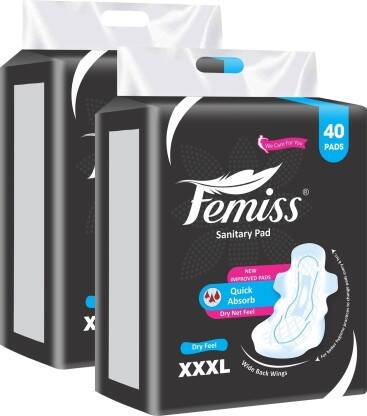 Femiss Sanitary Pads for Women and Girls Trifold pads(XXXL-Size, 320 M