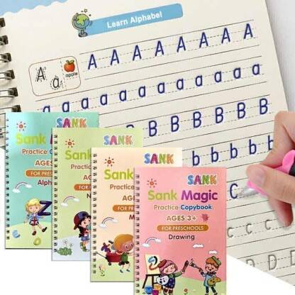Magic practice book, Magic Book for Kids, Calligraphy Books for Kids,