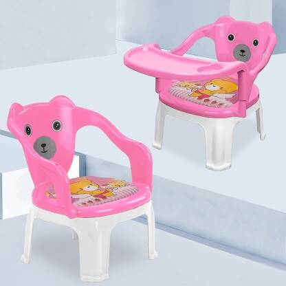 TONY STARK Strong & Durable Plastic Portable Baby Chair with Tray for