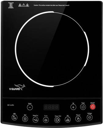 V-Guard 1400 W Induction Cooktop Push Button(Black, VIC 1.4 EL)